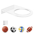 TRINENOX Acrylic Basketball Wall Mount – Clear Ball Display Rack for Basketball & Soccer