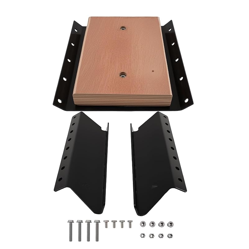 Setback Jack Plate for Outboard Motors up to 35 HP – 4" Lift Bracket by maXpeedingrods