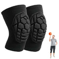 Skiennix Knee Pads - Soft Elastic Compression Sleeves for Skating, Soccer, Yoga | Breathable Black, Large