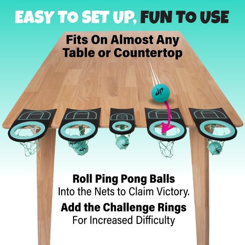 Dude Perfect Tabletop Roll Game - Fun Target Toss for Kids & Adults | Perfect for Family Game Night, Ages 6+