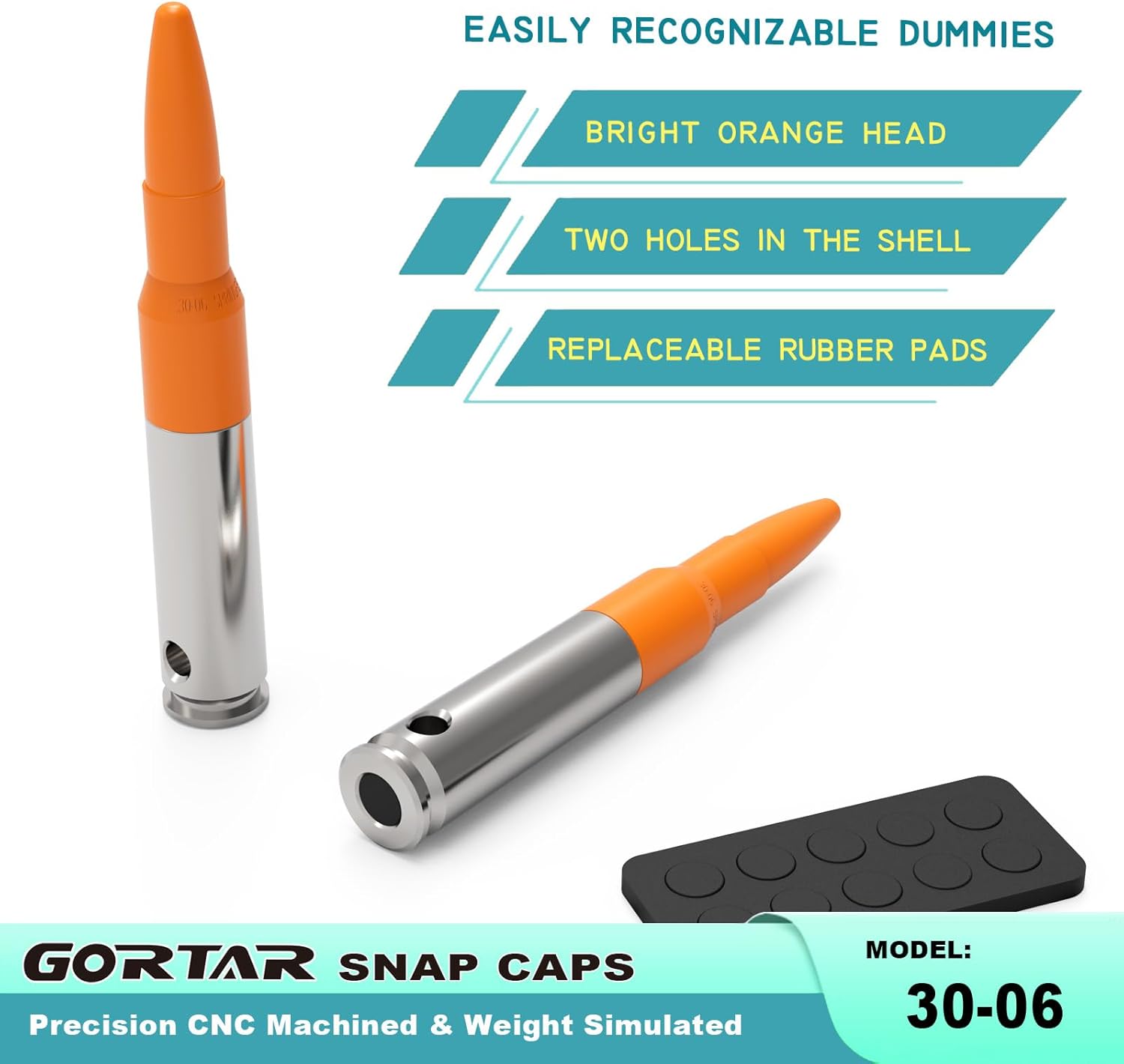 Snap Caps Training Dummy Rounds - Safe Loading Practice for Realistic Firing | Close to Real Weight