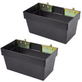 ERFEI 2 Pack E-Track Storage Bin for E-Track System E Track Accessories Storage Box for Trucks Easily Organizer Basket for Enclosed Trailer