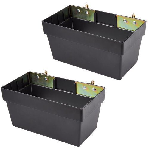 ERFEI 2 Pack E-Track Storage Bin for E-Track System E Track Accessories Storage Box for Trucks Easily Organizer Basket for Enclosed Trailer