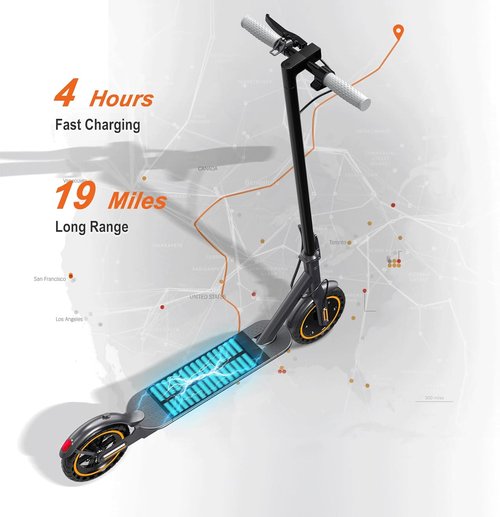 NAVIC Electric Scooter for Adults - Top Speed 22 MPH, 28 Mile Range, Dual Suspension, 10" Tires