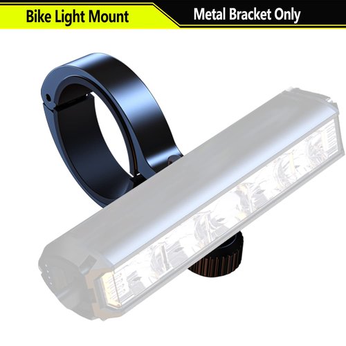 TOMSFUN Metal Mount Bike Headlight, Bike Light Holder, Bicycle Light Base, Bike Lights Bracket Cycling Lamp