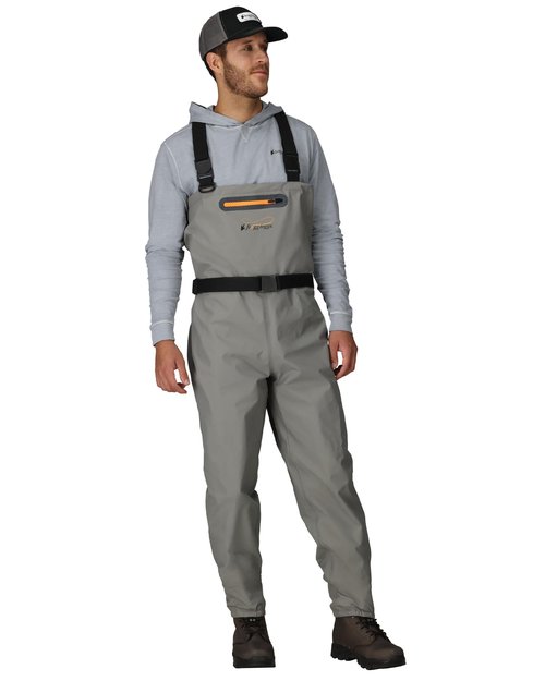 FROGG TOGGS Mens Canyon II Breathable Stockingfoot Chest Wader, Gray, Small US