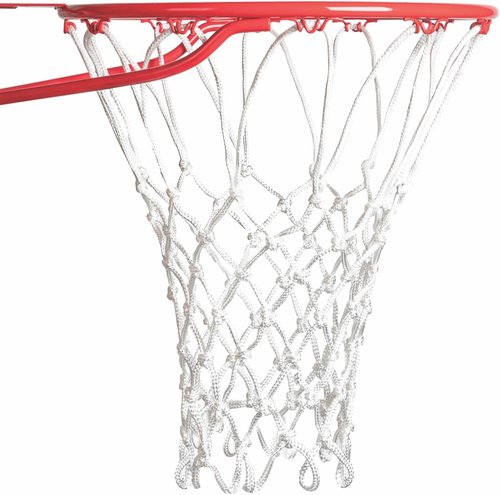 Champion Sports Basketball Net - 7mm Non-Whip Loops - Durable 250g - White Color