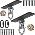 Dolibest Heavy Duty Swing Hangers - 2 Pack Swing Set Accessories with Carabiner for Indoor/Outdoor Use | Supports 900LB