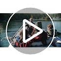 Inflatable Fishing Boat for 5 People - Gray, 12' x 5'6" River Raft Set with Oars