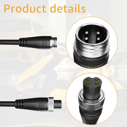 UPMMUD 4-Pin for by Segway Go Kart Kit Extension Cable, Compatible with Ninebot Gokart Pro, S-MAX, Mini PRO Lengthen Adapter Cable Accessories