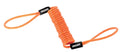 OnGuard Safety Coiled Disc Lock Reminder Cable (Bright Orange) – High-Visibility Motorcycle Security Cable Prevents Ride-Off Accidents and Deters Theft