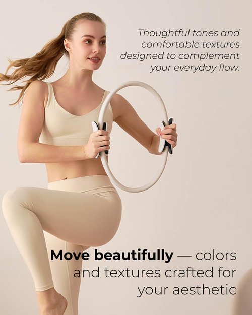 kure.fit Home Pilates Essentials Kit for Women | Pilates Ring, Mini Ball, Booty Band Set | Pilates Equipment Starter Set in Gift Box | Workout Guide Included