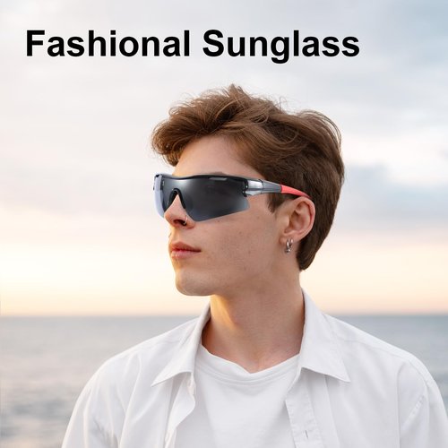 ANLIOTO 4 Pack Youth Baseball Sunglasses for Men Women, Lightweigh UV Protection Sports Sun Glasses for Cycling Running Fishing