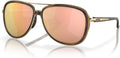 Oakley Women's Aviator Sunglasses - Stylish Split Time Design for Ultimate UV Protection