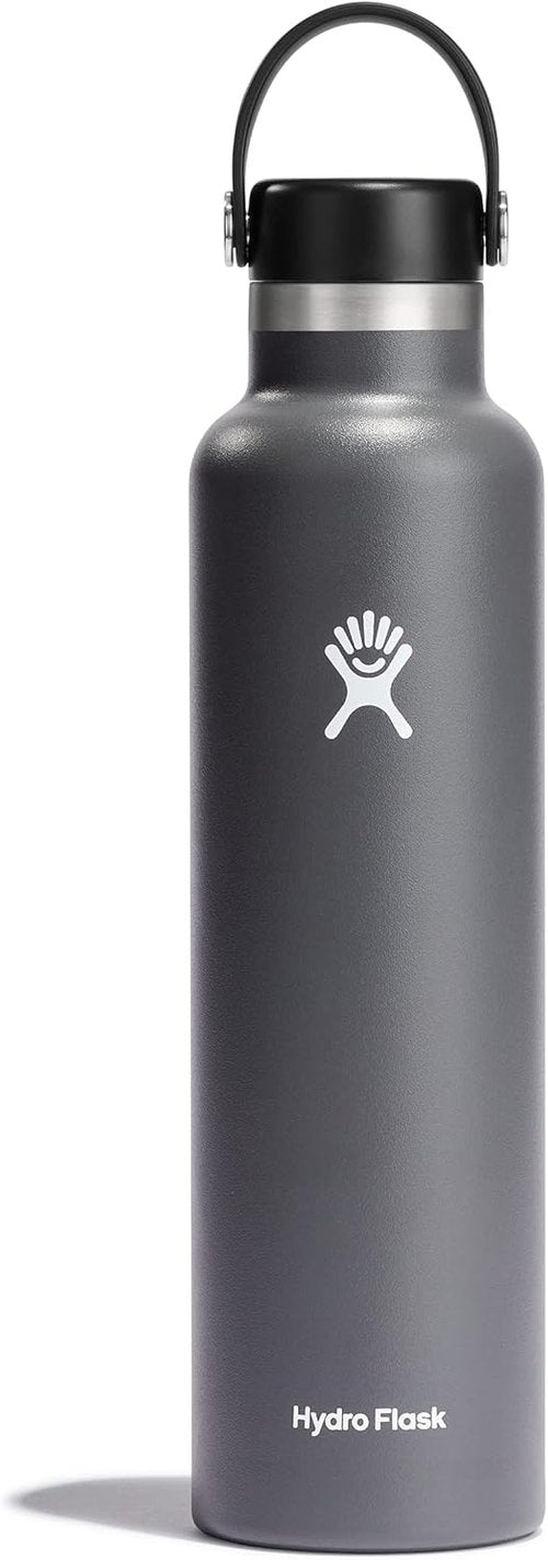 Hydro Flask Water Bottle - Insulated Stainless Steel - Leakproof & Non-Spill | 24 Oz Stone