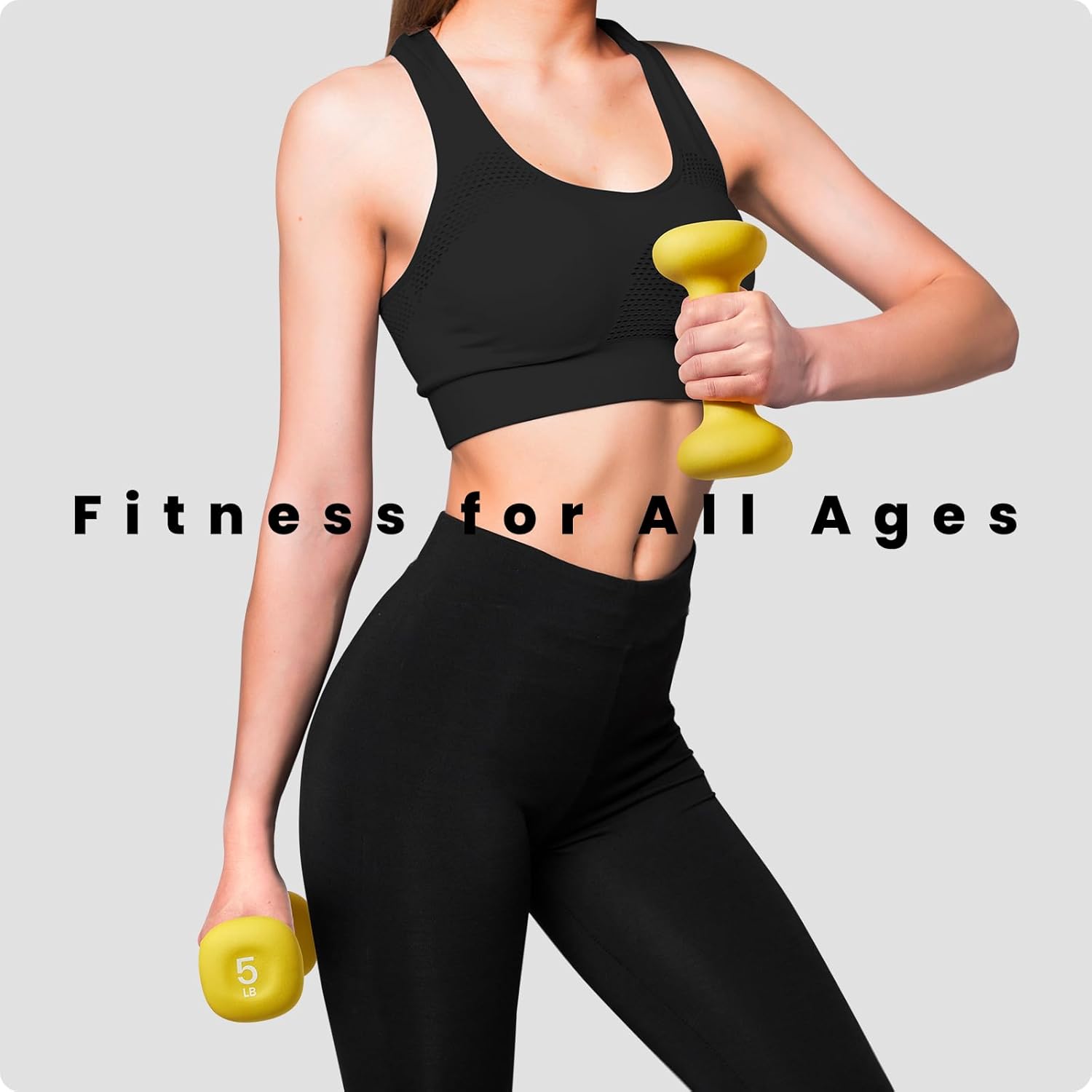 Sportneer Neoprene Dumbbells Set - Non-Slip Ergonomic Hand Weights for Women | 2, 3, 5, 8, 10 lb Options