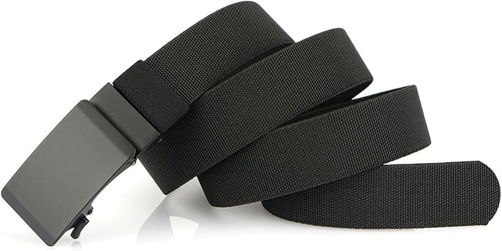 Skiennix Men's Elastic Nylon Ratchet Belt - Stretch Webbing for Jeans & Golf | 1.34" Wide