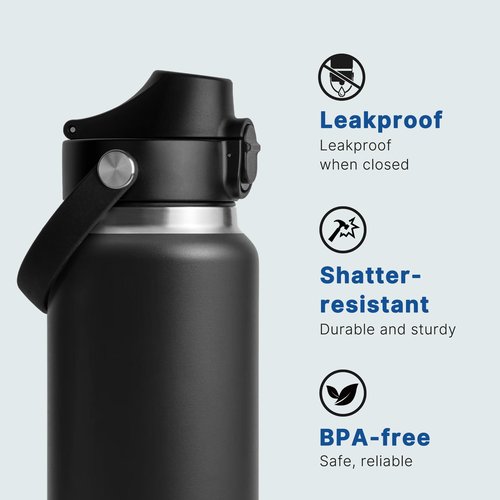 Diumepo Replacement Lid for Yeti Water Bottle 12oz 18oz 26oz 36oz 64oz, Auto Spout Lid Chug Cap for YETI Rambler Bottle with Flexible Handle (Yellow)