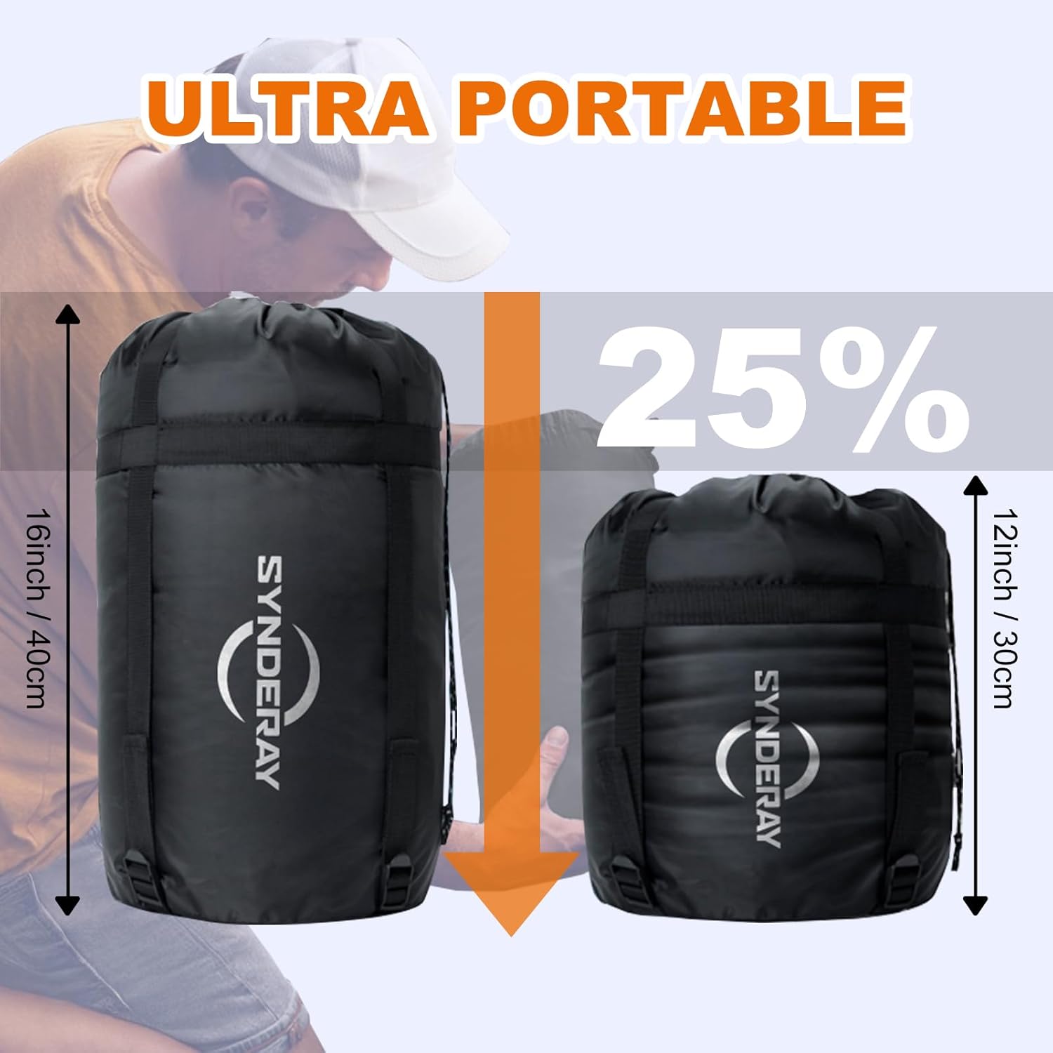 Skiennix Sleeping Bags for Adults - Cold Weather Backpacking & Camping | Lightweight Compact Design