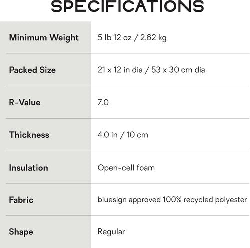 Nemo Equipment Roamer Sleeping Pad - Double Size (78"x40") - Chimera/Goodnight Black Comfort