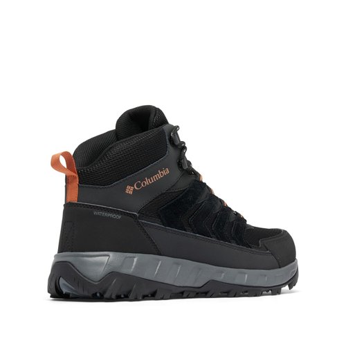 Columbia Mens Strata Trail Mid Waterproof, Black/Owl, 11