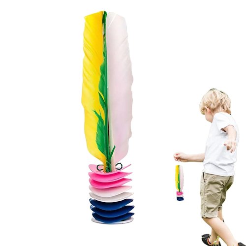 YEDUDA 2PCS Jianzi Shuttlecock Kick Da CAU Shuttlecock Vietnamese Jianzi Shuttlecock Feather Foot for Improving Leg Muscle Strength and Body Flexibility Sports Indoor Outdoor (01, 2PCS)