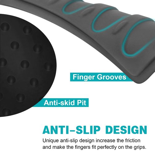 TRELC Antislip Bicycle Handlebars Grips Protector for Bicycle/Mountain Bike/Road Bike/Folding Bike (Black+Grey)