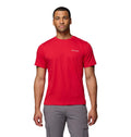 Columbia Mens Thistletown Hills Short Sleeve T-Shirt, Mountain Red, Small