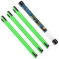 Rhino Valley Golf Alignment Sticks 3 Pack, 48'' Collapsible Alignment Sticks for Aiming, Putting, Full Swing Trainer, Golf Alignment Rods with Clear Tube Case, Portable Golf Training Equipment
