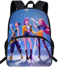 Skiennix Demon Hunters Backpack - Stylish Multicolor Design | 15.4 Inch Size