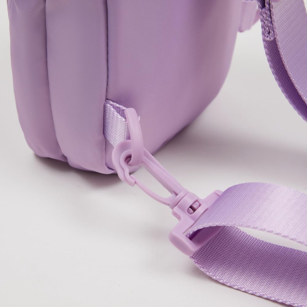 VAKAER Convertible Sling Backpack for Women & Men – Lightweight 3-in-1 Crossbody Daypack with Adjustable Strap, Anti-Theft Pocket, Water-Resistant Small Travel Bag (Light Purple)