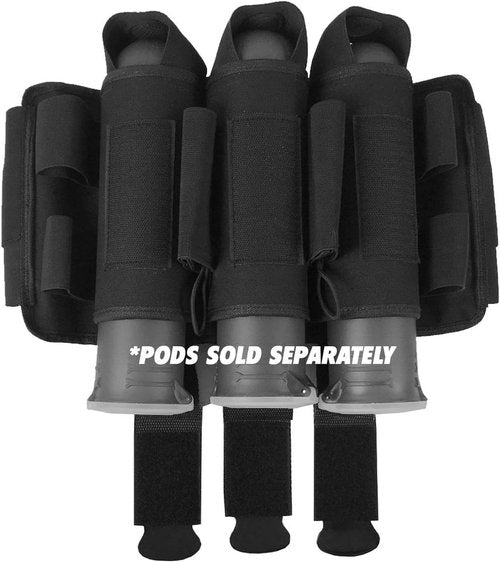 Maddog Pro Paintball Pod Pack Harness - Adjustable Ejection Belt for 3+2, 4+3, 5+4 Configurations