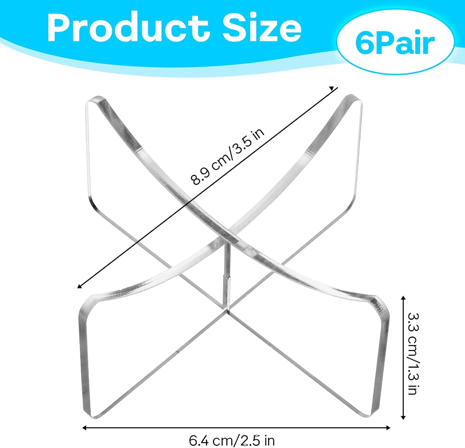 Skiennix Basketball Display Stand - 6 Pcs Clear Acrylic Holder for Soccer, Volleyball & Rugby Balls