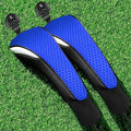 2 Pack Golf Club Head Covers Hybrids Blue Fit & Protect Clubs