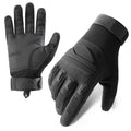 Surakey Tactical Shooting Hard Knuckle Gloves for Men Woman with Touchscreen Fingers Knuckle Protection for Outdoor Work Shooting Motorcycle Cycling Hunting (Black M)
