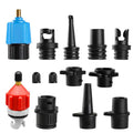 Inflatable Paddle Board Pump Adapter Kit - 9 Nozzles & Valve Attachment for Air Pumps