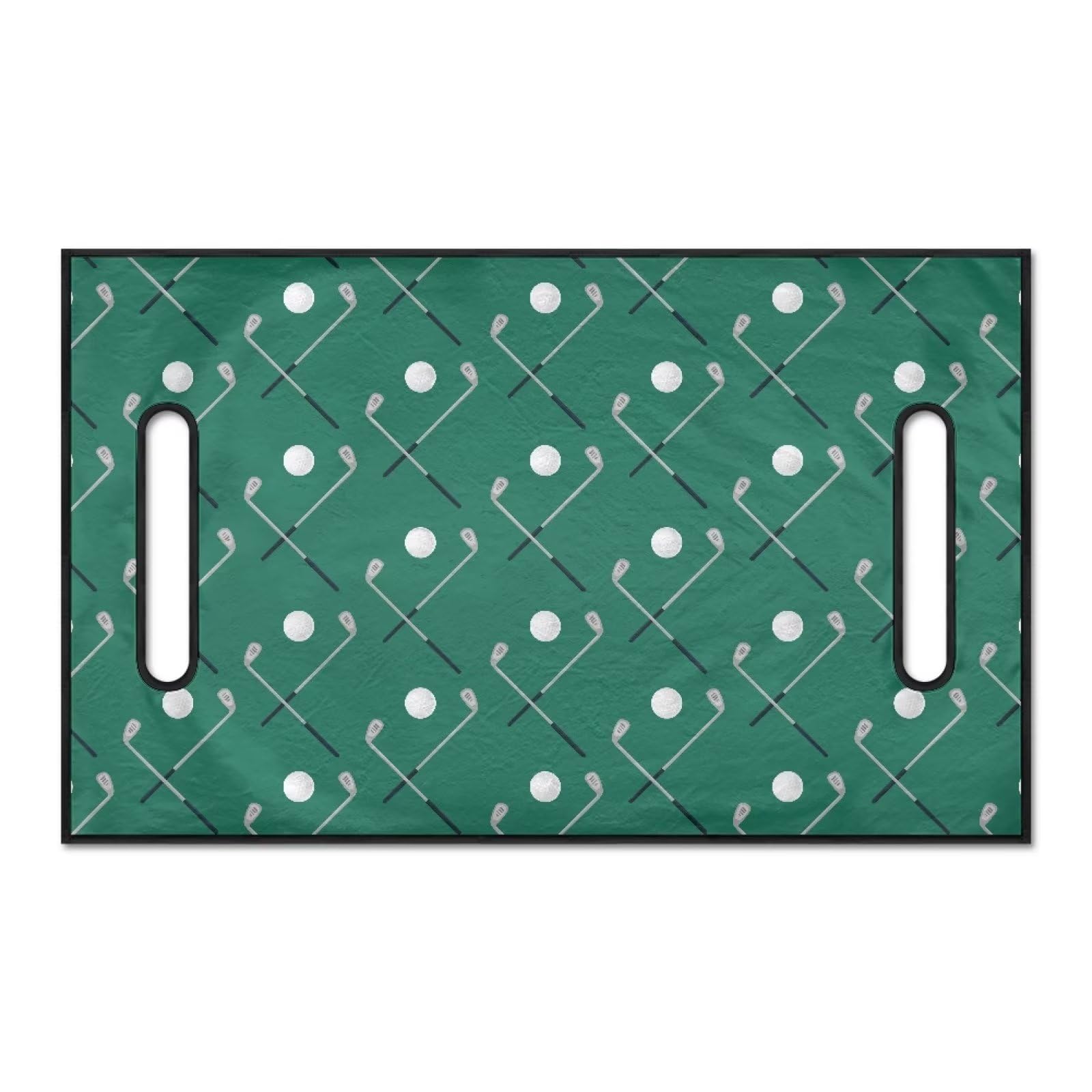 Suobstales Green Golf Pattern Golf Cart Seat Covers, Golf Cart Seat Towel/Blanket, Easy Install and Clean, Protect Your Golf Car Seat and Suitable for All Seasons