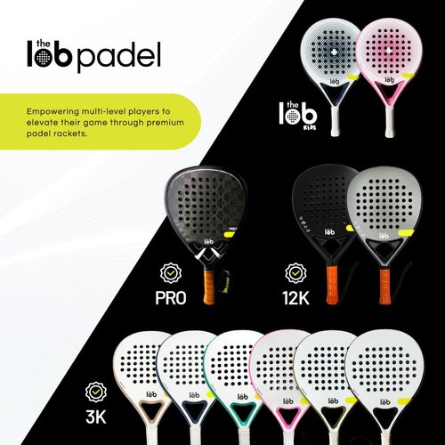 3K Carbon Fiber Padel Racket Sand | Round Shape Power & Control | Padel Racket for Women and Men
