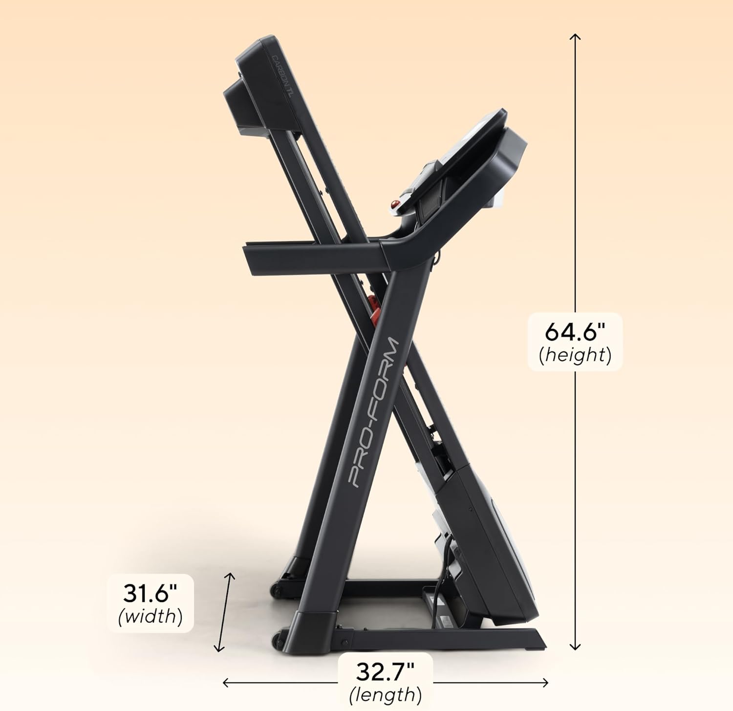 Proform Carbon Treadmills - Versatile Walking & Running Machine with Built-in Fan & SpaceSaver Design