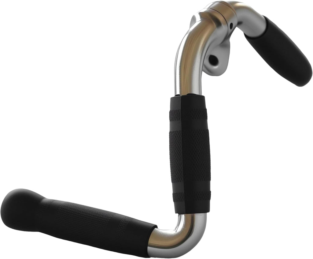 Qibylift Barbell Multi-Exerciser - Versatile Cable Machine Attachment with Rotating Rubber Grips