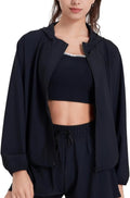 Altiland Lightweight Workout Hooded Jacket - UPF 50+ Full Zip Athletic Gym Jacket for Women