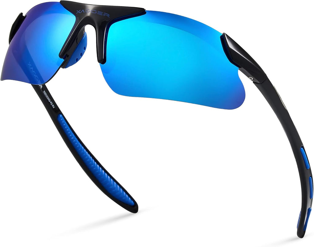 Xagger Kids Polarized Sports Sunglasses - Lightweight TR90 Frame for Boys & Girls | Perfect for Baseball & Softball