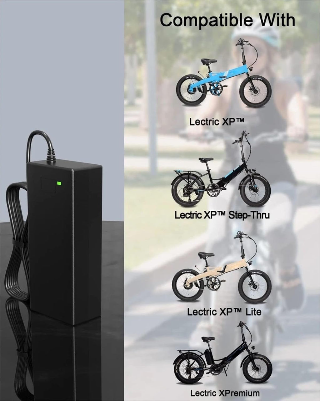 WUKUR 54.6V 2A Electric Bike Charger for 48V Lithium Batteries Compatible with Lectric XP 3.0/2.0, for Heybike Mars/Mars 2.0/Race Max/Sola, for Evercross H5/H7 Ebike