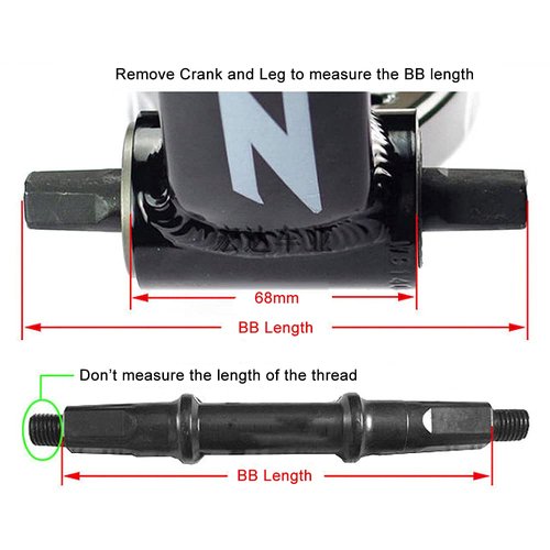 catazer Bicycle Bottom Bracket Square Taper 68mm x 103/107110.5/113/116/118/120/122.5/124.5/127.5mm BSA (103mm)