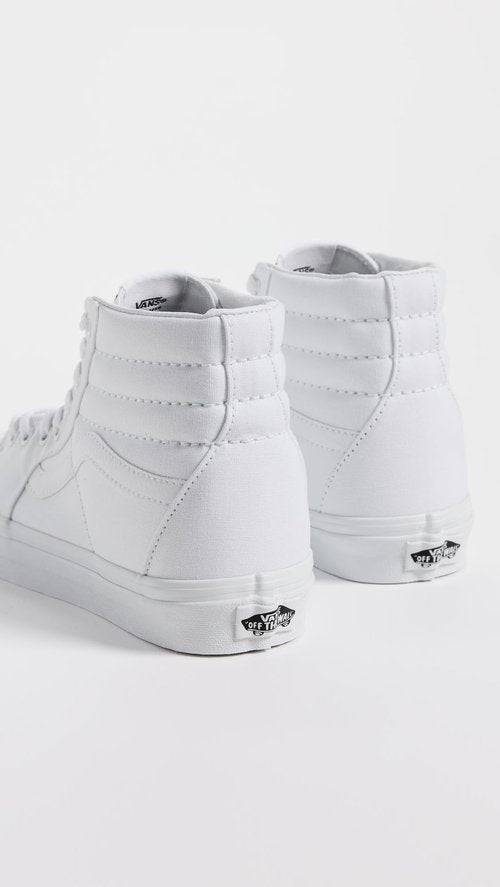 Vans Unisex Sk-8 High Top Sneakers, True White, 9 US Women/7.5 US Men