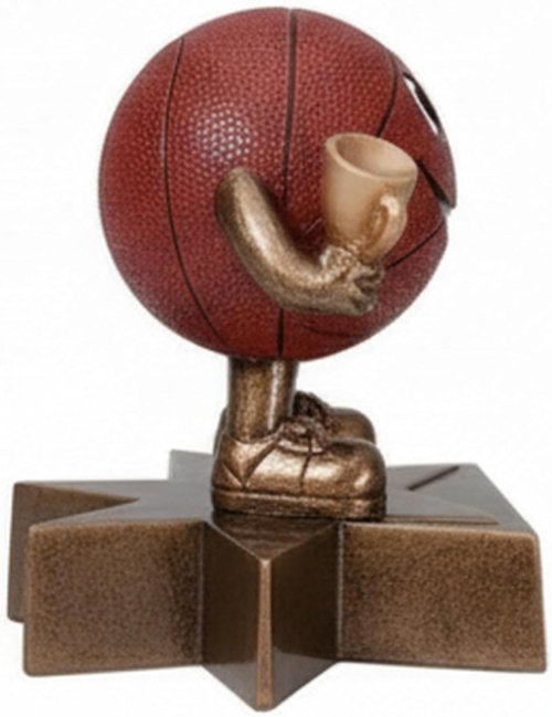 Lil Buddy Trophy Award - Fun Resin Character on Star Base | Free Custom Engraving for Kids' Sports Teams