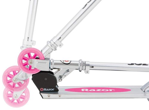 Razor AW Kick Scooter for Kids - Wheelie Bar, Lightweight, Foldable, Aluminum Frame, and Adjustable Handlebars