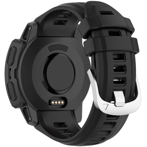 LOKEKE Compatible with Garmin Instinct 2S Replacement Band - Replacement Silicone Wrist Watch Band Strap Compatible with Garmin Instinct 2S(Silicone Black)