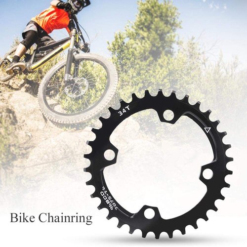 Chainring, Narrow Wide Round Chainring 96BCD for Mountain Bike Repair (34T), Compatible with