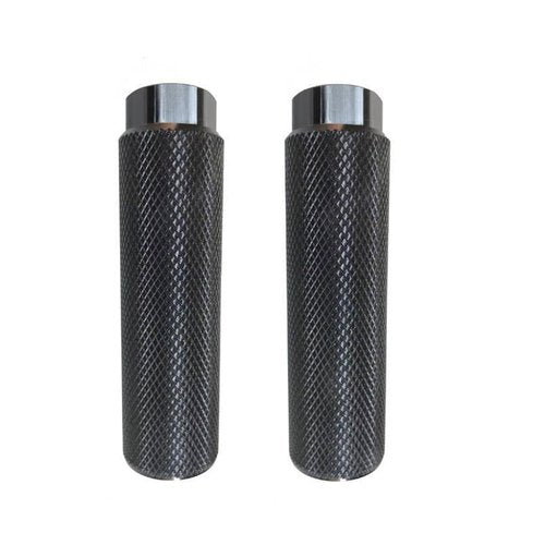 HOUSON 2 PCS Bicycle Pegs, Aluminum Alloy Bicycle Foot Pegs Bike Pegs Bicycle Footrests for Mountain Bikes Road Bike 100 * 28mm Black